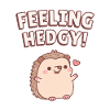 Cute Hedgehog Feeling Hedgy Funny