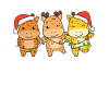 Giraffe, Christmas, Winter, Animals, Giraffe