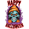 Horror Skull Halloween Design
