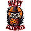 Creepy Cats Halloween Illustration