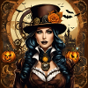 Halloween in Steampunk Style