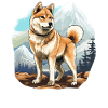 Dog Akita Inu