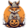 Grimmiger Fuchs im Hexenwald