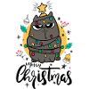 Funny Christmas Cat Merry Christmas