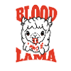 Halloween-Blut und Lama