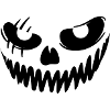 Halloween Grimace Black Transparent