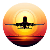 Airplane Sunset