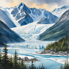 Glacier, Ice, Landscape, Alaska