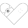 Skateboard Heart