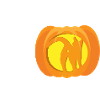 Kürbis Katze Hintern Halloween