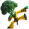 Broccoli kung fu fighter