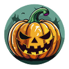 Citrouille Jack o' Lantern souriante