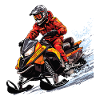 Ski-doo, freeride snowmobile