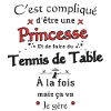 Princesse Et Tennis de Table