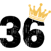 36 Crown 36th Birthday 36 Years