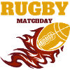 Rugby Matchday: Flaming Game"