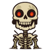 Red-Eyed Skeletal Body of Darkness