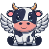 Angel Cow Sky Wings