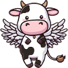 Cow Angel Wings