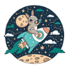 Moonbound Bunny Rocket