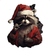 Stoner Santa Claus Waschbär
