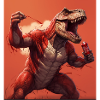 Dino drinking Cola