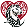 Ermine Tribal Heart from Brittany