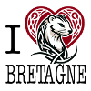 I Love Bretagne Tribal Celtic Ermine