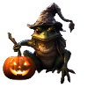 Halloween Witch Toad