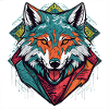Colourful Wolf
