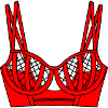 Bra red lingerie logo