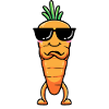 Carrot, Emoticon, Vegetable, Vegan, Vegetarian
