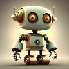 Happy Halloween cute robot fun