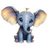 Mignon bébé éléphant