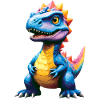 Dino, Dinosaur, Custom Text, Shape