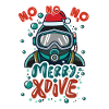 Diving Christmas Funny Gift