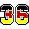 36 Number symbol Germany