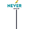 never give up bird