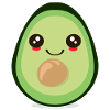 CUTE KAWAII AVOCADO FRUIT
