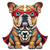 Chien super héros