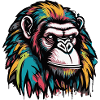 Monkey Head Graffiti