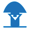 Blauer Pilz Icon