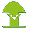 Party Logo Guardian mushroom grass green