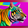 Tiger Farbig
