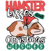 White Hamster and Christmas Greetings