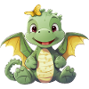 Dino Dinosaur Angel Wings Dragon