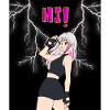 Anime Girl HI Designer T-Shirt