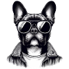 French Bulldog with Sunglasses
