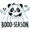 "Booo-Season": Panda Disguised as a Ghost!