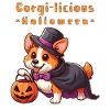 Halloween corgi